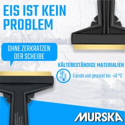 1 Stück Eiskratzer 165 mm Messingklinge Schwarz (Limited Edition) Murska Eisschaber Scheibenreiniger