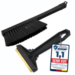 1 x Set Eiskratzer + Schneebesen Schwarz-Grau...