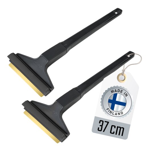 1x Eiskratzer Schwarz-Blau Murska® mit 90mm Messingschaber 370mm lang Original aus Finnland