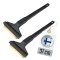 1x Eiskratzer Schwarz-Blau Murska® mit 90mm Messingschaber 370mm lang Original aus Finnland
