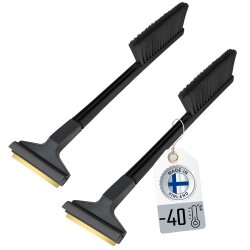 1 x Kombi Eiskratzer Schwarz-Rot Murska® mit 90mm...