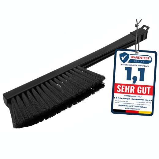 1 x Schneebürste Schneebesen Schwarz-Grau Murska® Schneefeger 395mm lang Original aus Finnland