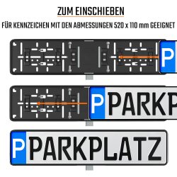 Einschlagpfosten aus Edelstahl mit Halterung zum Einschieben Erdspieß Pfosten Befestigung Parkplatzschild Befestigung