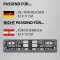 2x Kennzeichenhalter Auto Carbon Look Kennzeichenhalterung KFZ EU Kennzeichen 520 x 110 Halter Nummernschild Halterung PKW LKW Nummernschildhalter Nummernschildhalterung Kennzeichenverstärker