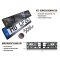 2x Kennzeichenhalter Auto Carbon Look Kennzeichenhalterung KFZ EU Kennzeichen 520 x 110 Halter Nummernschild Halterung PKW LKW Nummernschildhalter Nummernschildhalterung Kennzeichenverstärker