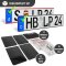 2 Kennzeichenhalter Auto Carbon Look Kennzeichenhalterung KFZ EU Kennzeichen 520 x 110 Halter Nummernschild Halterung PKW LKW Nummernschildhalter Nummernschildhalterung Kennzeichenverstärker