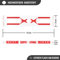 2 Kennzeichenhalter rahmenlos 4 mm flach Nummernschildhalter unsichtbar