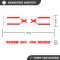 2 Kennzeichenhalter rahmenlos 4 mm flach Nummernschildhalter unsichtbar