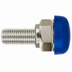 Kennzeichen Schrauben Motorrad M5 x 16mm - Edelstahl - selbstsichernd - mit Abdeckkappen 4er Set mit Kappen - Nummernschild Schrauben ähnlich DIN 84