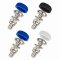 Kennzeichen Schrauben Motorrad M5 x 16mm - Edelstahl - selbstsichernd - mit Abdeckkappen 4er Set mit Kappen - Nummernschild Schrauben ähnlich DIN 84