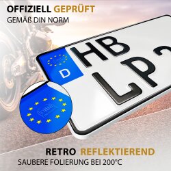 Kennzeichen 250x200 mm Motorrad Roller Quad SUV...