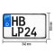 Kennzeichen 340x200 mm LKW PKW Quad SUV Anhänger Wunschkennzeichen DIN-zertifiziert 34x20cm Nummernschild