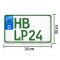 Kennzeichen 240x130 mm Steuerbefreit  grün Traktor Wunschkennzeichen Nummernschild