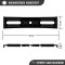 2 Kennzeichenhalter rahmenlos universell Nummernschildhalter unsichtbar Halter für Kennzeichen black