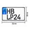 Kennzeichen 255x130 mm Carbon-Optik Leichtkraftrad Wunschkennzeichen Motorradkennzeichen Nummernschild Carbon