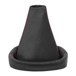 Schaltsack Schaltmanschette passend für VW Golf 5 Golf V in Schwarz Naht Rot