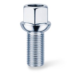 Radschrauben Silber Kugelbund R13 M14 x 1,5 27 mm SW17...