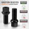 Radschrauben Schwarz Kugelbund R13 M14 x 1,5 x 27 mm SW17 für Audi VW Seat Skoda Ford