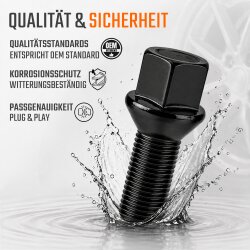Radschrauben M14 x 1,5 Kegelbund 60° 28mm SW17...