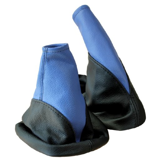 Schaltsack und Handbremsmanschette passend f&uuml;r Corsa C schwarz blau