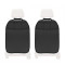 2 Stück Rückenlehnenschutz Sitzschoner Lehnenschutz Hecksitzschoner Kunstleder mit 3 Taschen in schwarz