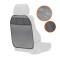 1 Stück Rückenlehnenschutz Sitzschoner Lehnenschutz Hecksitzschoner Kunstleder mit 3 Taschen in grau
