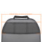 2 Stück Rückenlehnenschutz Sitzschoner Lehnenschutz Hecksitzschoner Kunstleder mit 3 Taschen in grau