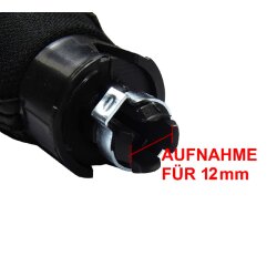 Schaltsack Schaltmanschette Naht Rot Schaltknauf für VW Golf 4 IV VW Bora + Rahmen Schwarz 12 mm