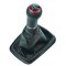 Schaltsack Schaltmanschette Naht Rot Schaltknauf für VW Golf 4 IV VW Bora + Rahmen Schwarz 12 mm