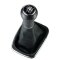 Schaltsack Schaltmanschette Schaltknauf 6-Gang für VW Golf 4 IV VW Bora mit Chrom Rahmen 12 mm