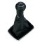 Schaltsack Schaltmanschette Naht Blau Schaltknauf für VW Golf 4 IV VW Bora mit Chrom Rahmen 12 mm
